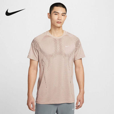 NIKE耐克男子跑步T恤夏新