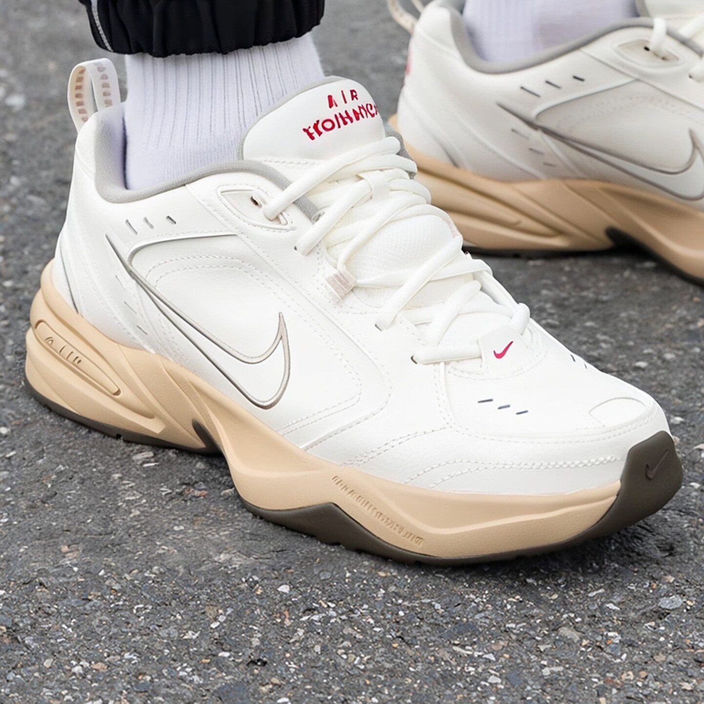 Nike耐克男鞋正品运动鞋皮面AIR休闲鞋复古百搭老爹鞋减震跑步鞋