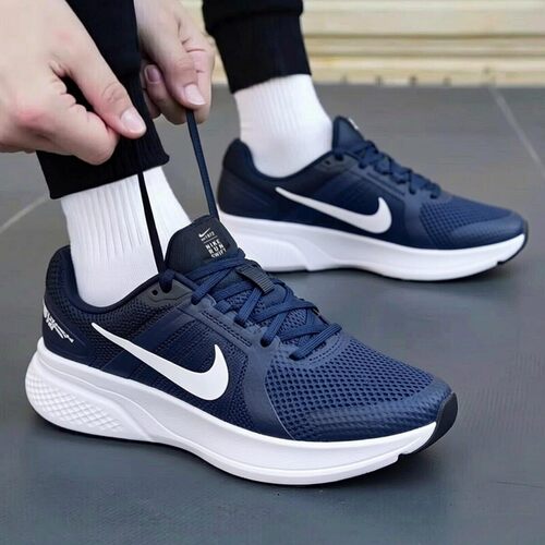 Nike耐克鞋子RUN SWIFT 2跑步鞋蓝色网面运动鞋新款透气休闲男鞋