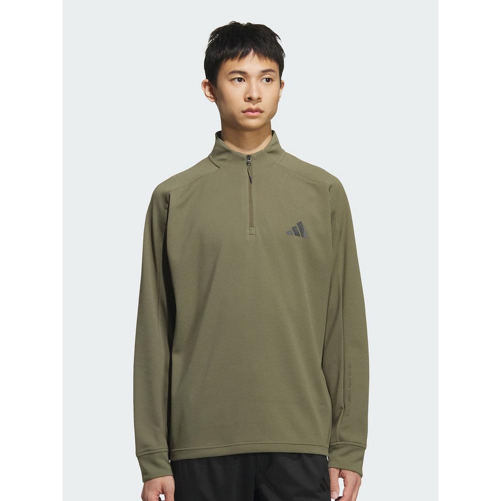 adidas阿迪达斯冬新款华夫格运动休闲半开襟套头衫男卫衣 KB5211