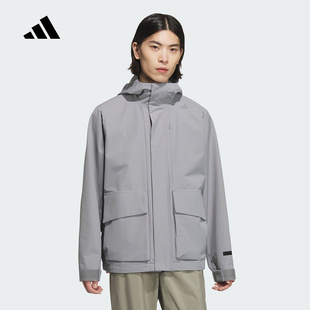 adidas阿迪达斯武宗系列拒水外套正品 春男梭织防风连帽夹克JM0962