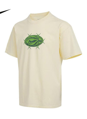 Nike耐克短袖男夏新款篮球训练透气圆领运动印花棉T恤HV1676-113