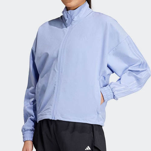 adidas阿迪达斯女装时尚运动休闲拉链夹克宽松训练外套IX1702