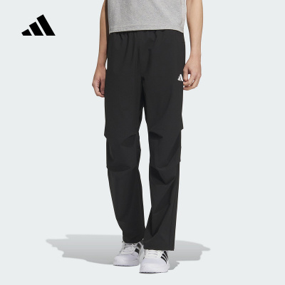 阿迪达斯adidas新品正品夏男速干运动休闲松紧梭织长裤 KB6423