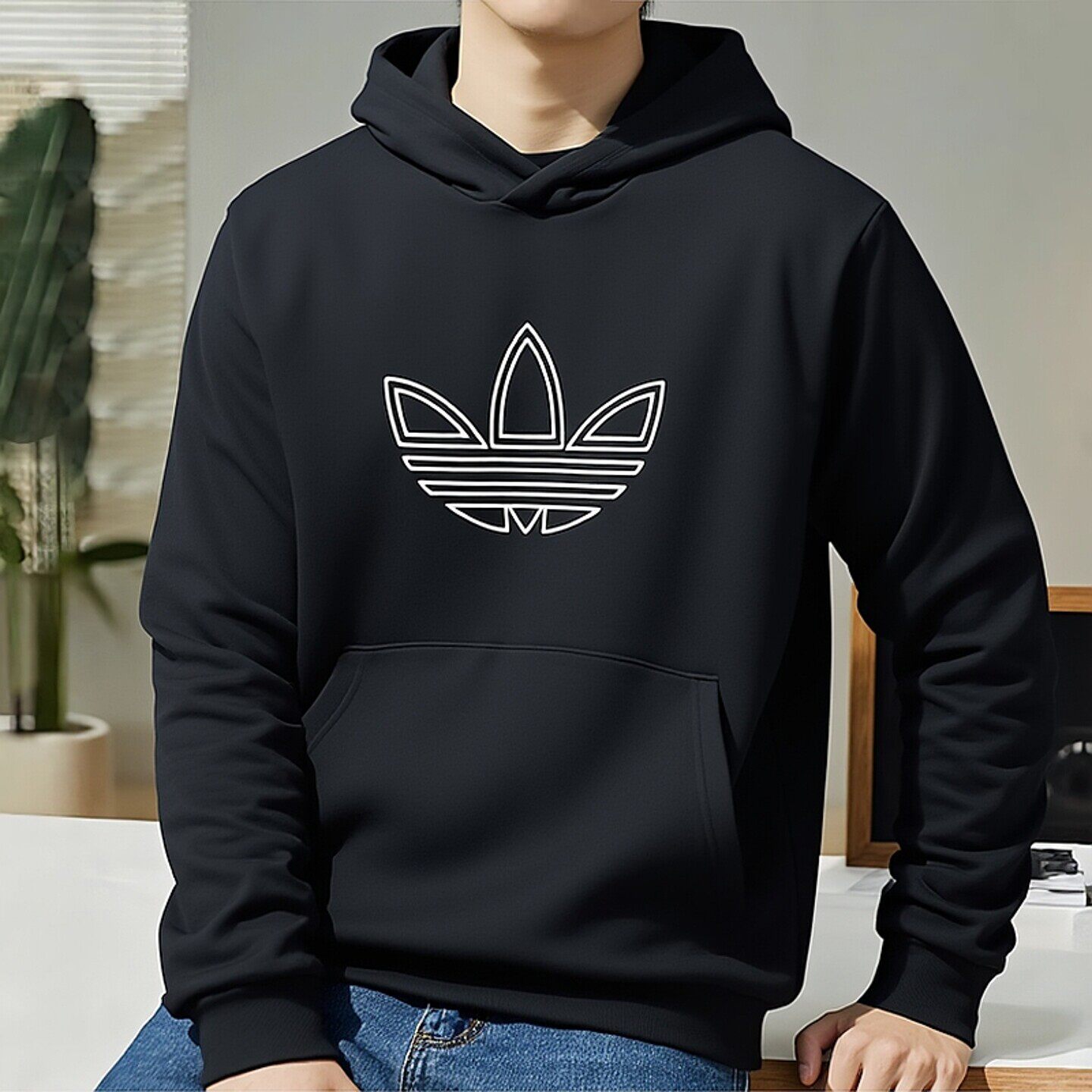 阿迪达斯三叶草卫衣男冬