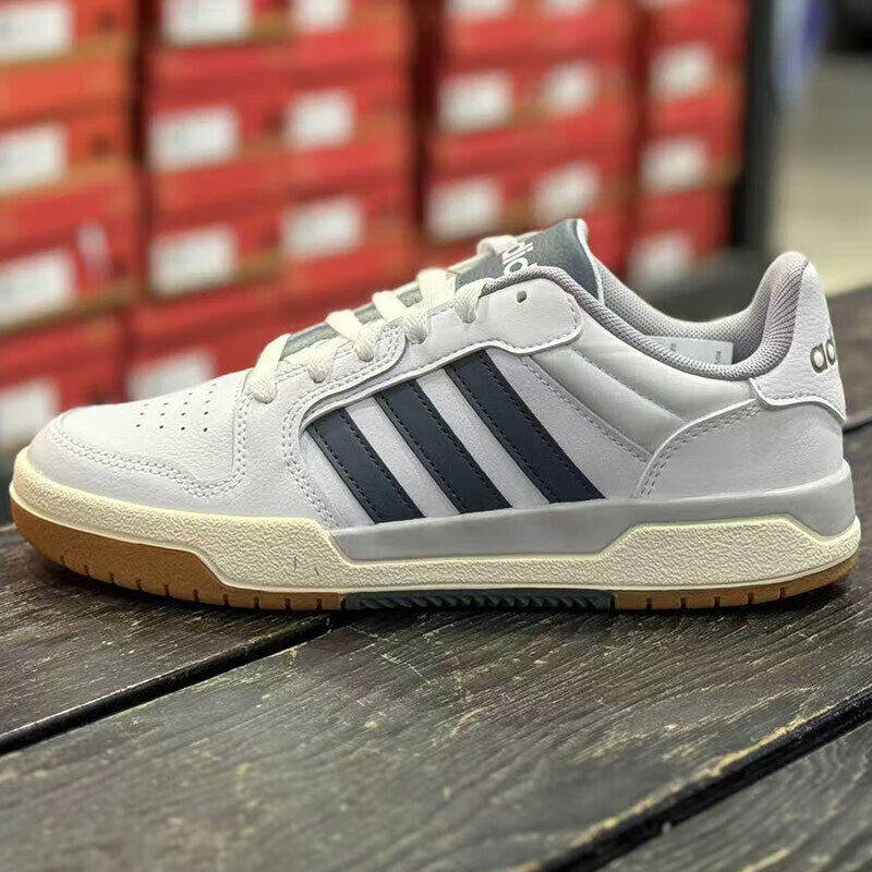 阿迪达斯男鞋板鞋时尚低帮轻便休闲鞋透气舒适耐磨运动鞋子男