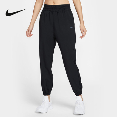 nike耐克女裤正品春季速干跑步训练收口长裤梭织运动裤HJ1051-010