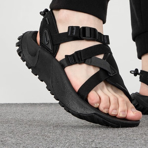 Nike耐克露趾运动鞋男鞋凉鞋魔术贴轻便沙滩鞋透气休闲鞋DJ6605