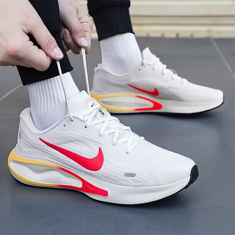 Nike耐克鞋子红色标运动鞋厚底跑步鞋正品男鞋透气网鞋健身休闲鞋