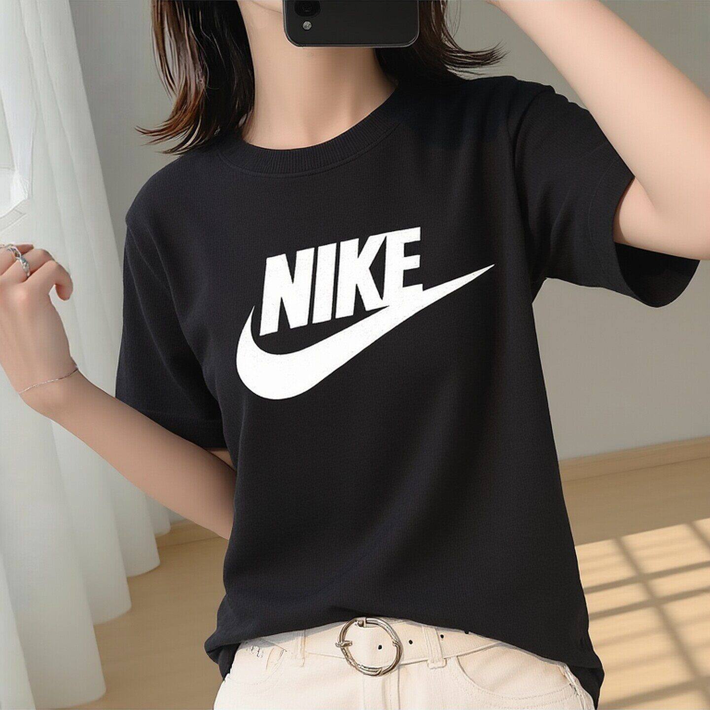 Nike耐克宽松纯棉短袖大l