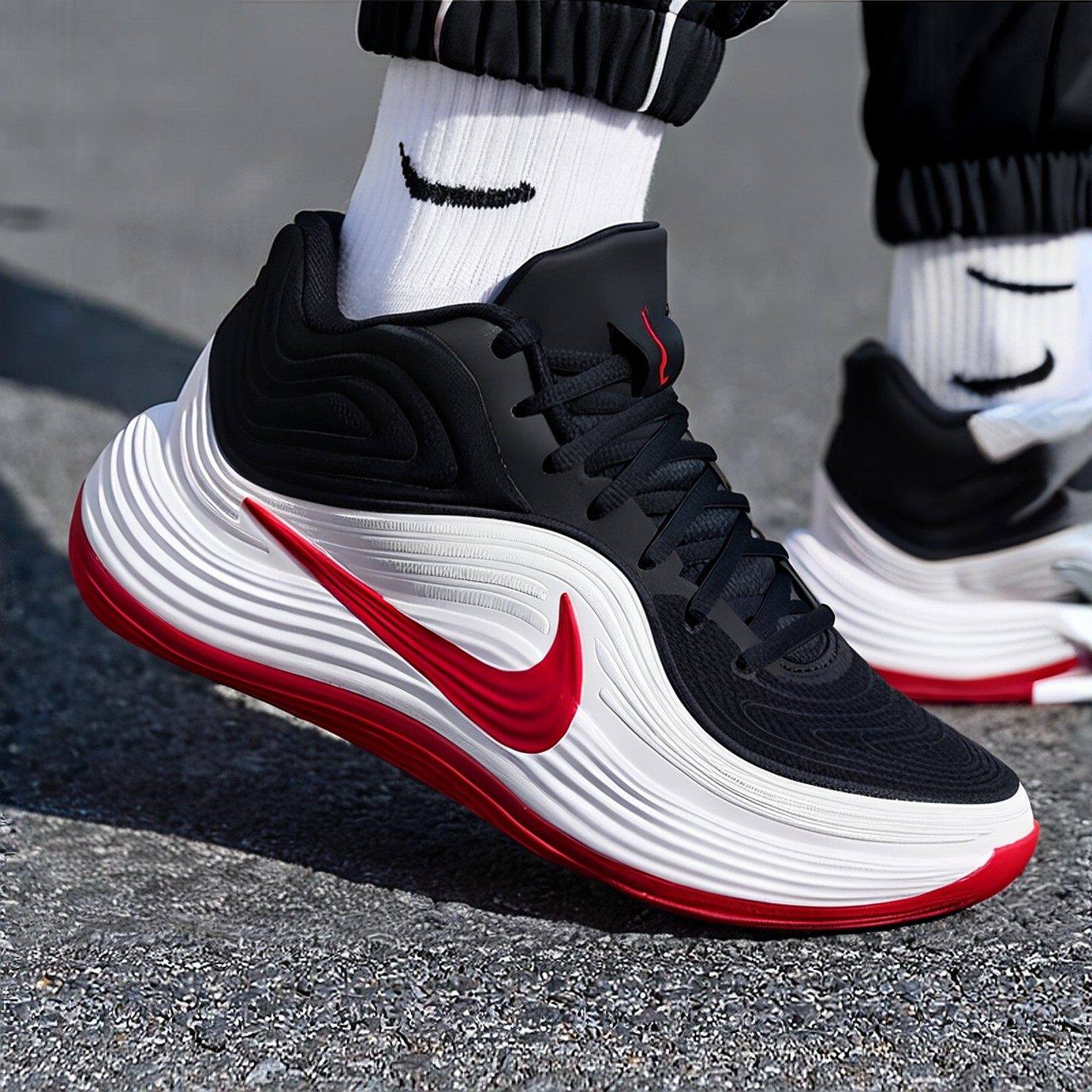 NIKE耐克抗扭中高帮篮球鞋男鞋正品基础震运动鞋防滑耐磨休闲鞋