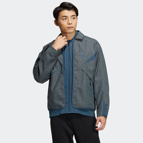 Adidas阿迪达斯外套男正品新款武极系列运动休闲翻领夹克衫HY5846