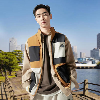 阿迪达斯男装2024撞色多口袋马甲休闲运动工装背心JI9811 JI9812