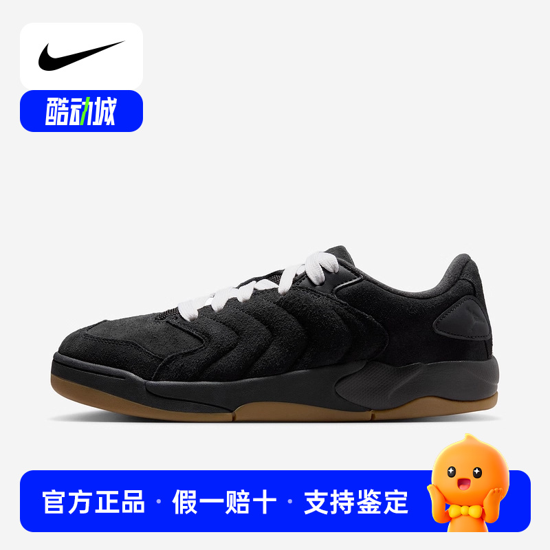 JORDAN耐克男鞋SESSION低帮休闲运动鞋黑色复古板鞋IB3731-001