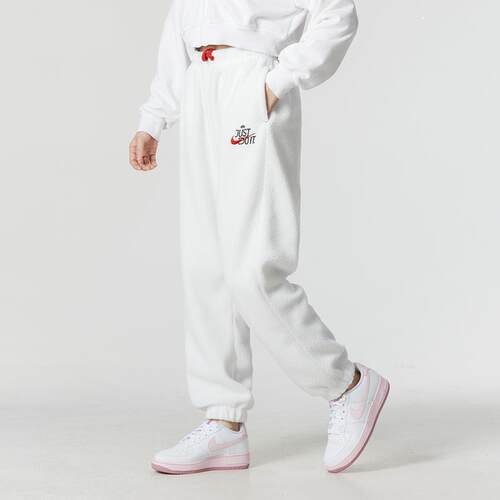 耐克仿羊羔绒裤子女裤冬季新款加厚小脚裤休闲保暖长裤卫裤FD4069