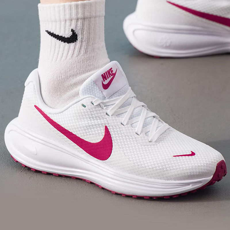 小白鞋耐克女鞋春季正品透气缓震运动鞋Nike跑步鞋红勾休闲网面鞋
