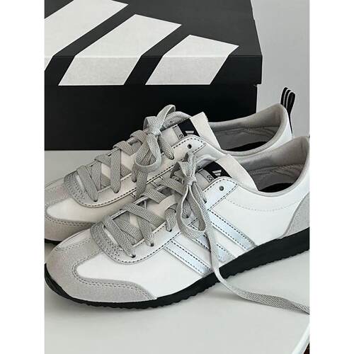 Adidas女鞋夏季新款VS JOG 2.0复古休闲低帮T头薄底德训鞋JR4653