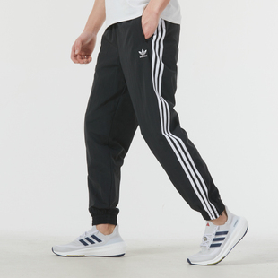 运动裤 Adidas阿迪达斯三叶草男梭织休闲裤 正品 新款 IT2501 收口长裤