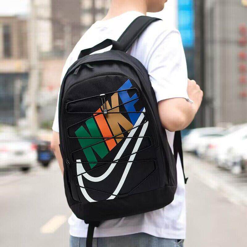 Nike耐克正品户外双肩包男女黑色运动背包轻便书包登山徒步休闲包