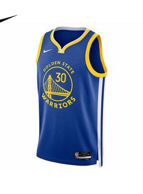 Nike耐克NBA男子球衣金州勇士队库里透气速干篮球运动背心DN2005