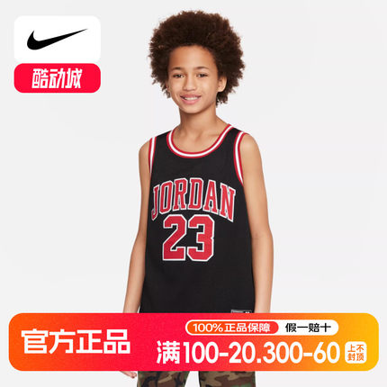 Nike耐克JORDAN 春季新款大童运动休闲背心无袖T恤DO1968-010