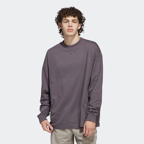 adidas阿迪达斯正品春新款男女情侣款纯棉篮球运动长袖T恤JC7835