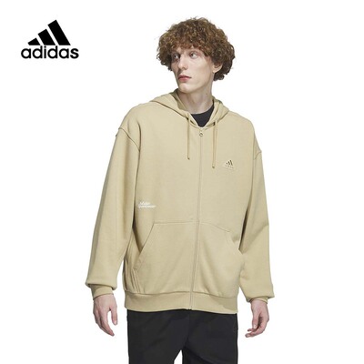 adidas阿迪达斯男子春新款连帽宽松休闲运动夹克外套上衣 IT3964