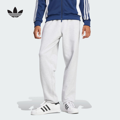 阿迪达斯三叶草2025春季新款男子运动休闲针织长裤宽松舒适JD3313