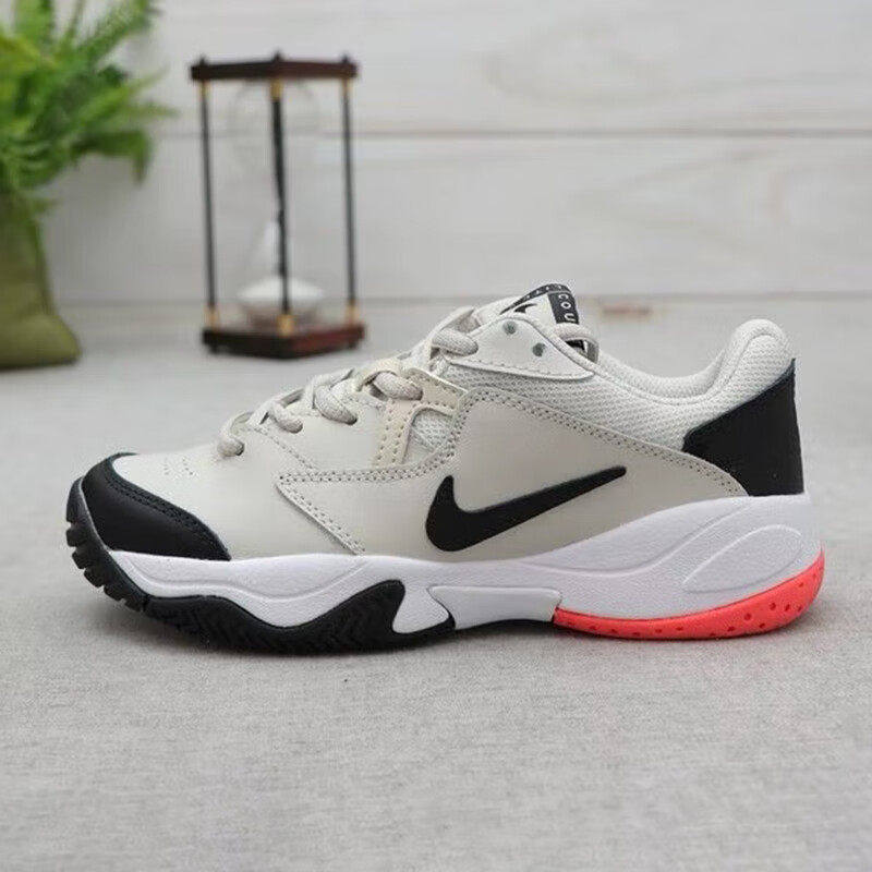 Nike耐克鞋子正品皮面网球鞋厚底运动鞋正品男鞋轻便跑步鞋AR8836