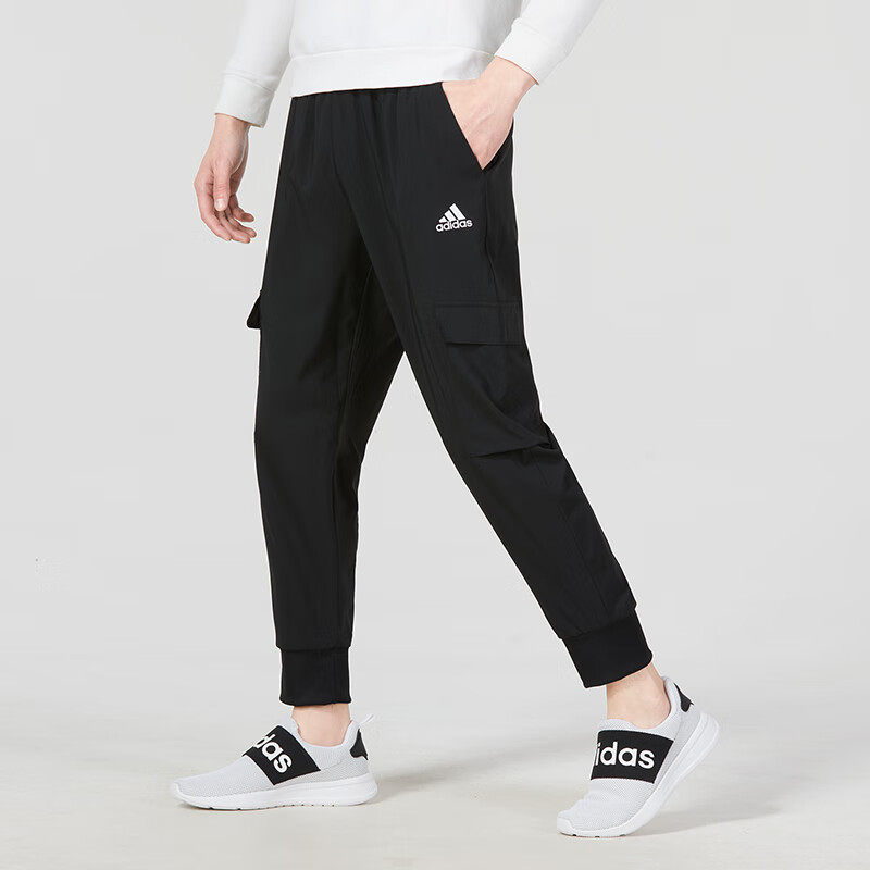 阿迪达斯男裤2025夏季新款运动裤针织休闲透气工装束脚长裤HA4348,运动服/休闲服装,运动长裤,淘宝优惠券,粉丝福利购,淘宝优惠卷