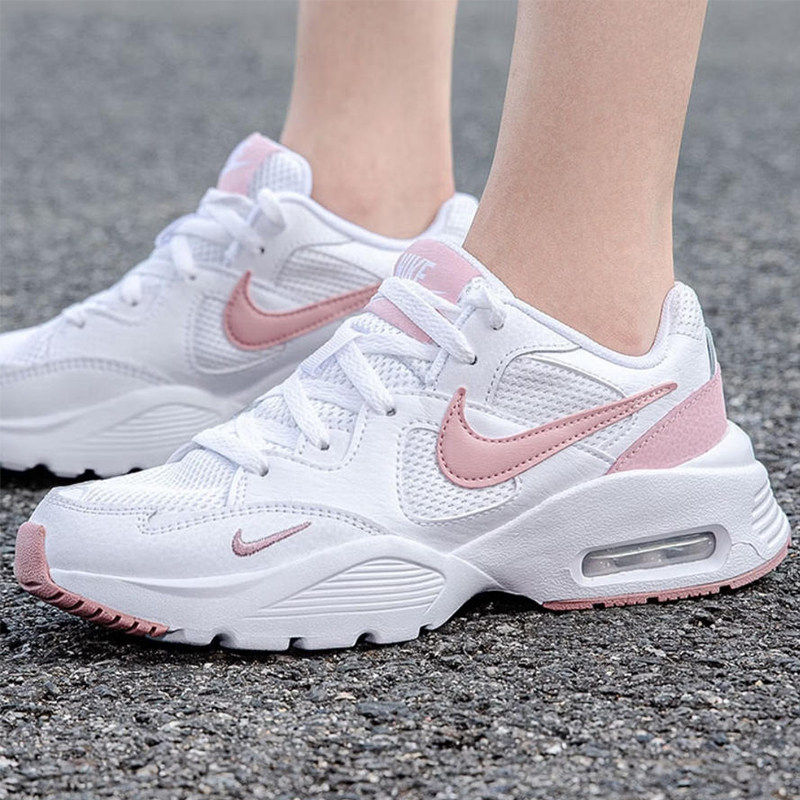 NIKE耐克粉色气垫跑Air Max女子鞋复古厚底运动跑步鞋休闲老爹鞋