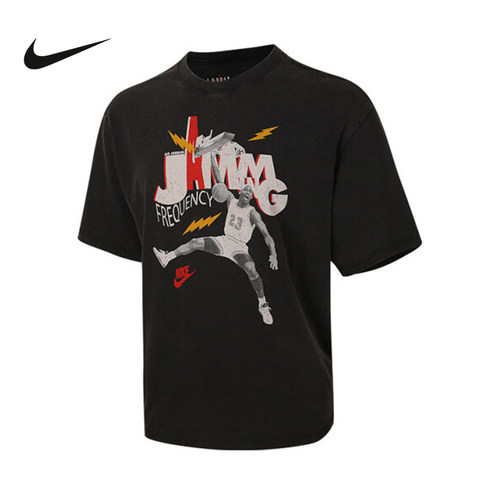 NIKE耐克短袖男夏正品正品图案印花休闲运动棉T恤HJ2930-010