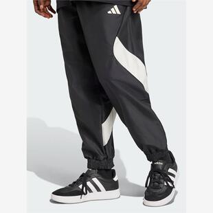 adidas阿迪达斯秋季 男子梭织长裤 网球风宽松运动休闲裤 JN1830 新款