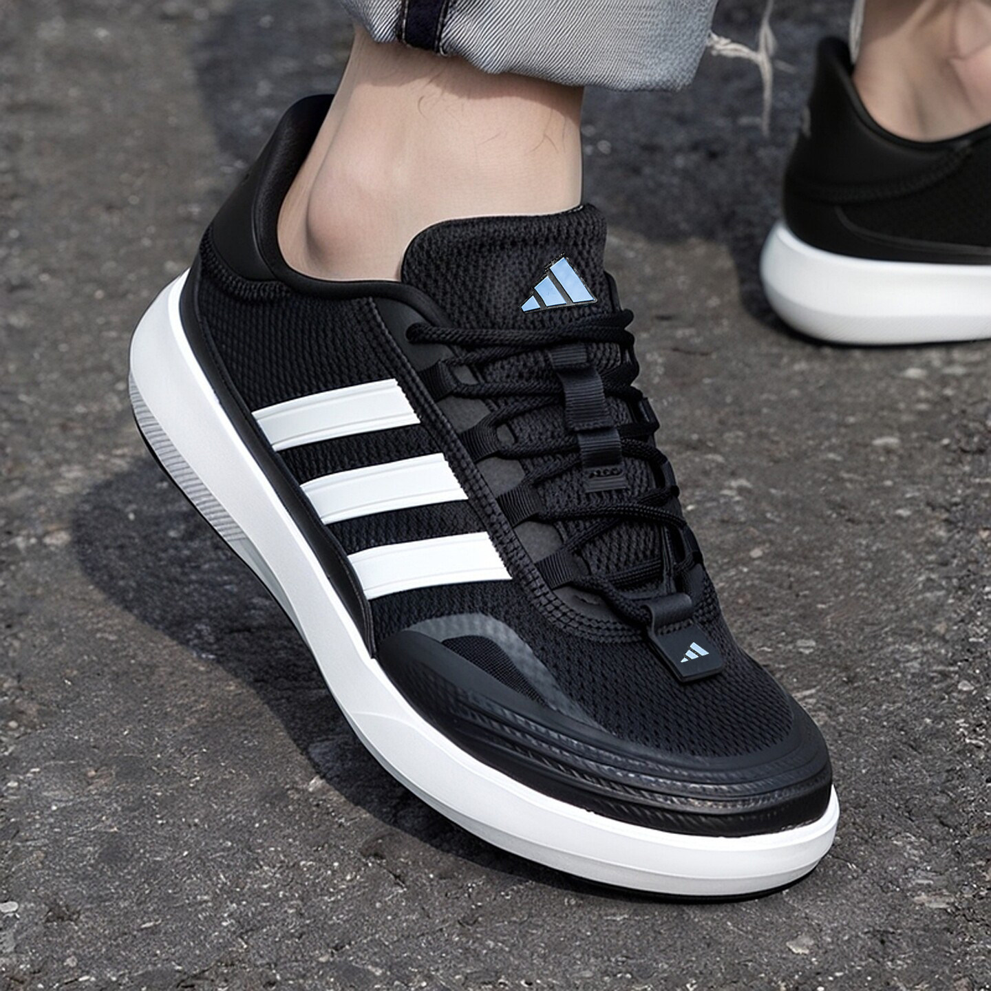 adidas/阿迪达斯男鞋夏季溯溪鞋户外透水网面轻便耐磨懒人一脚蹬