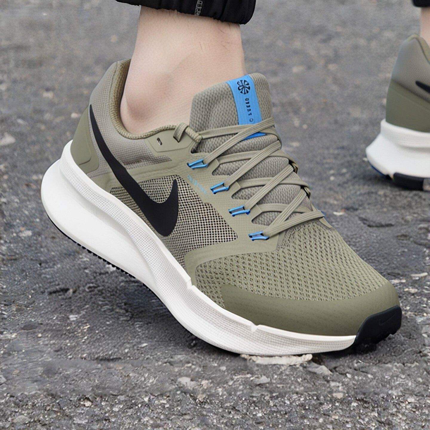 绿色跑步鞋NIKE耐克鞋子RUN SWIFT 3男鞋厚底运动鞋正品健身网鞋