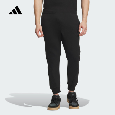 阿迪达斯正品新款武极系列休闲运动九分裤针织长裤男装秋冬JI8714