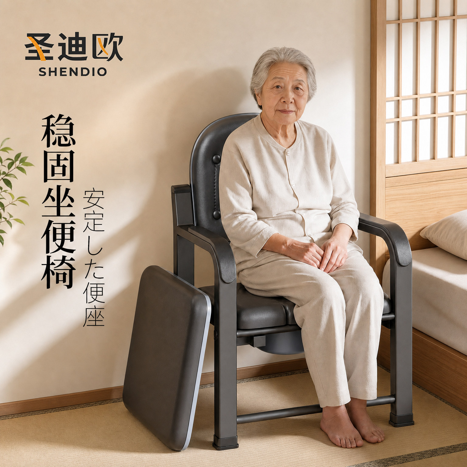【顺丰包邮到家】加固坐便椅