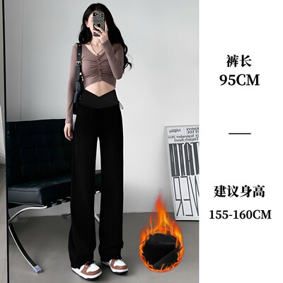 孕妇裤秋季外穿黑色直筒裤子2026新款不勒肚子低腰夏季阔腿裤秋装 — 3
