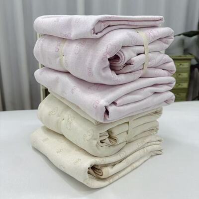 彩棉 加厚提花针织 ab版单人被套 150×200四季可用软糯厚实