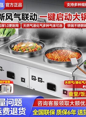 志高大锅灶商用猛火灶食堂大灶煤