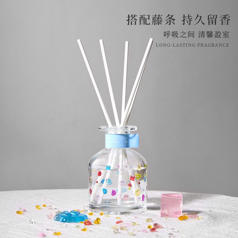 多巴胺果冻布丁贴贴香薰持久清新除臭卫生间卧室藤条扩香礼物香氛