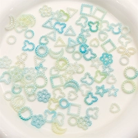 [Градиент сине-зеленый] Смешанные цвета 20 г, около 190 шт.