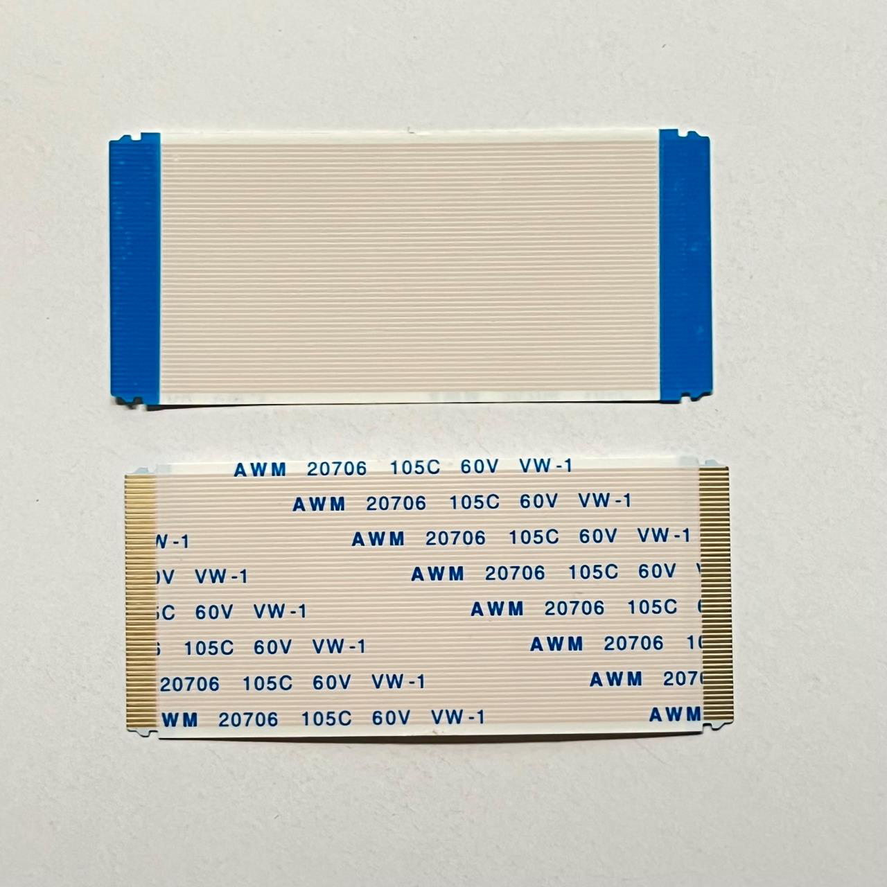 镀金带卡 带扣 带耳朵同向50P 50芯 50针 电视逻辑板FFC排线