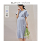 时尚 连衣裙新款 气质通勤百褶孕妇裙子 高级感夏季 SELLYNEAR孕妇装
