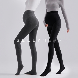 袜外穿 袜秋冬连裤 SELLYNEAR孕妇打底裤 连袜发热抑菌不勒肚子裤