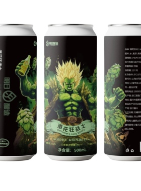 明日酿造酒花狂战士HDHC双倍浑浊IPA啤酒500ml*6罐
