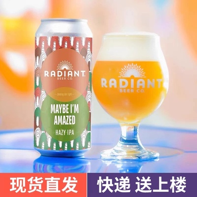 美国进口辉光精酿啤酒 倾倒阳光点亮黑夜星蚀浑浊IPA组合473ml