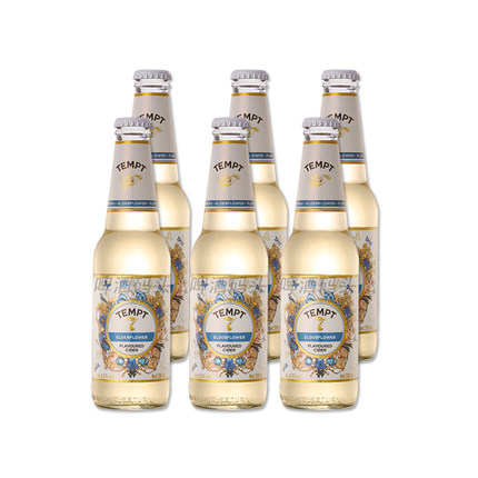 丹麦诱惑组合果味西打啤酒TEMPT接骨木7号330ml