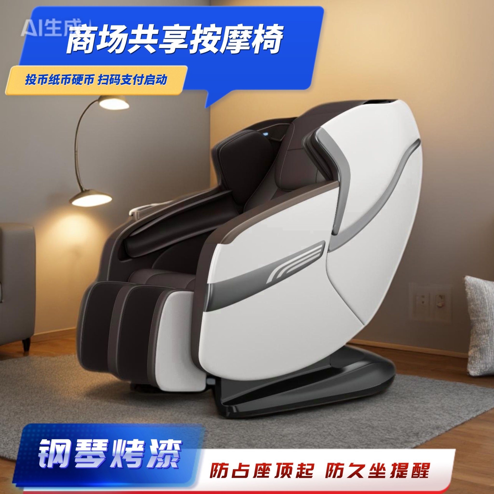 投币按摩椅商用共享商场扫码全自动智能电动美容院机场医院同款