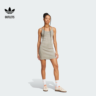 经典 吊带连衣裙女adidas阿迪达斯官方outlets三叶草 运动无袖